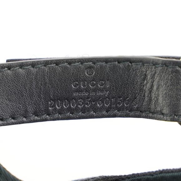 Gucci Size L Black Monogram GG Sherry Web Baseball main image 6